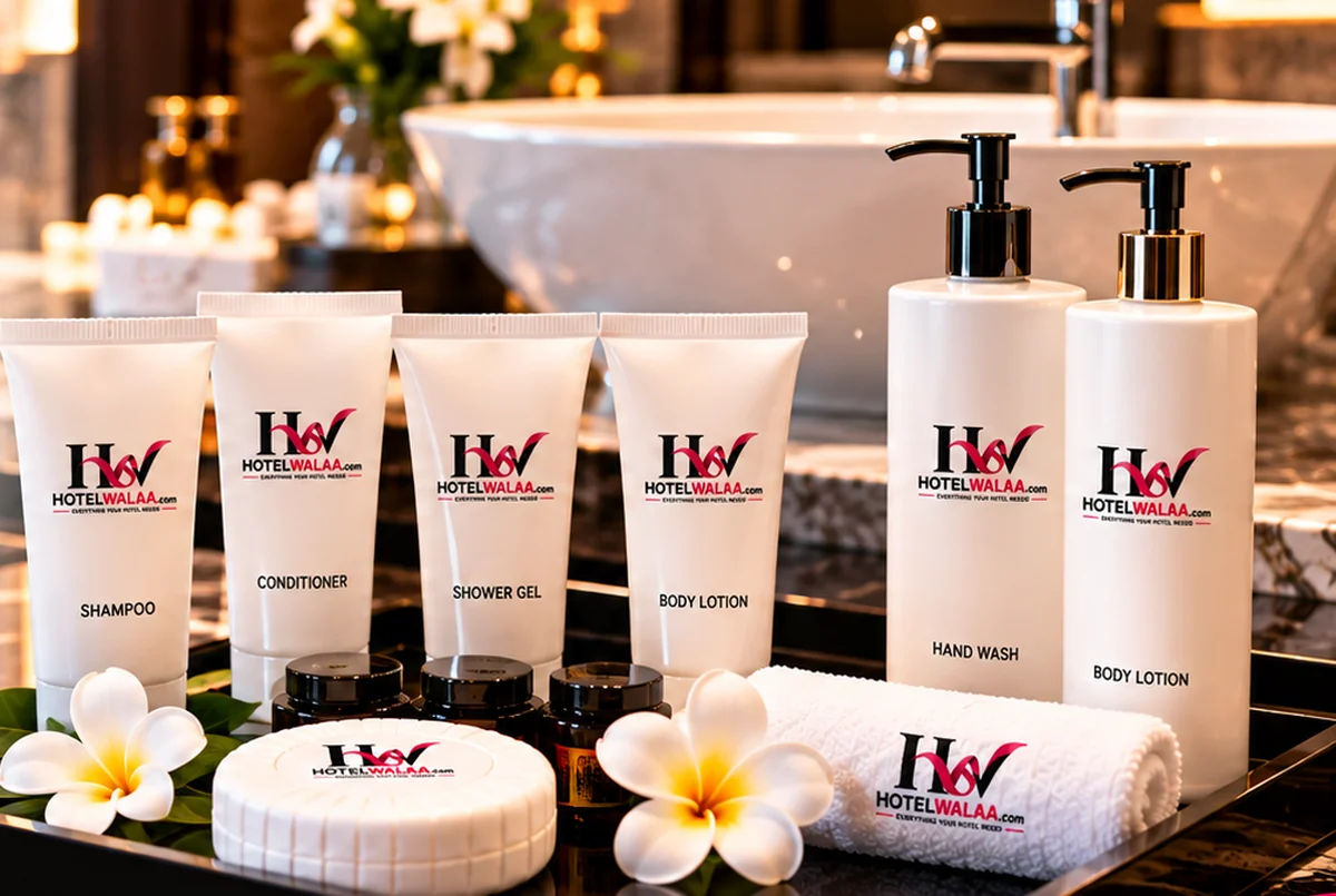 Hotelwalaa guest amenities from the product brochure