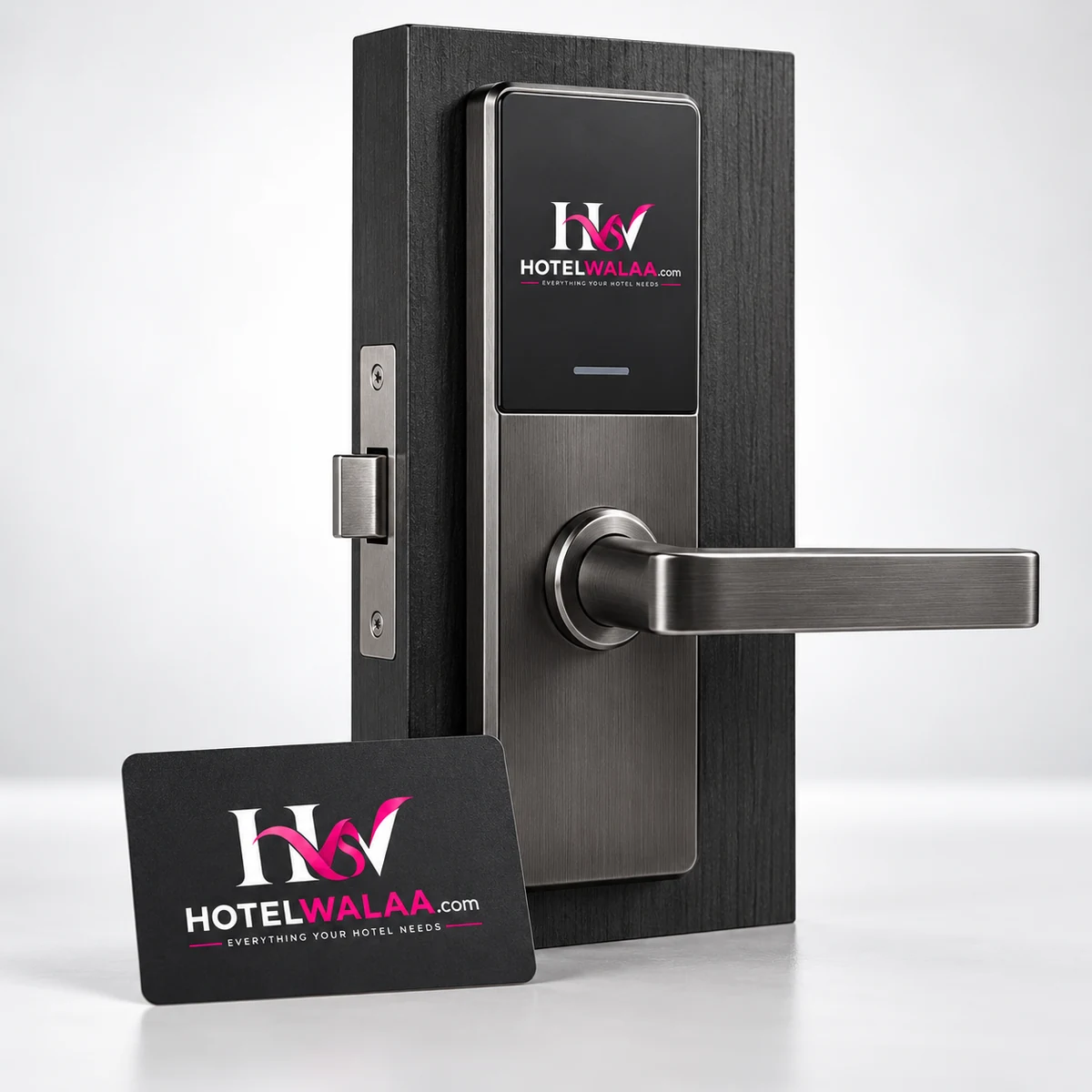 Illustrative Hotelwalaa-branded mockup of Smart door locks